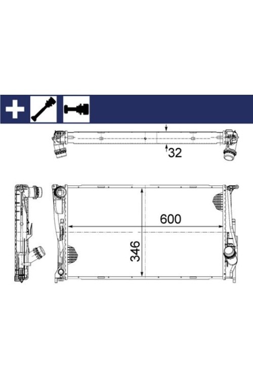 MOTOR SU RADYATORU BMW N47 N54 N55 M47 E81 E82 E87 E88 E90 E91 E92 E93 E84 E89 MANUEL SANZIMAN