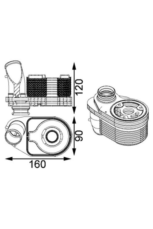 MOTOR YAĞ SOĞUTUCU FIAT DUCATO-SAILY-KARSAN JET J10 06 > 2.3 F1A