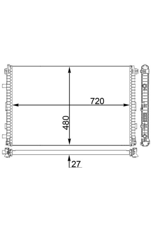 Niedertemperaturkühler AUDI Q7 3.0 / HYBRID