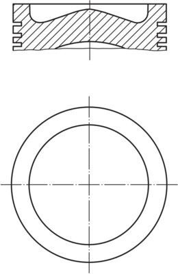 PİSTON SEGMAN FIESTA/207/208/2008/206 /DS3/C3 1.4 TDCİ 70 PS EURO 5 0.50 ÇAP: 73.70MM 87-838407-02