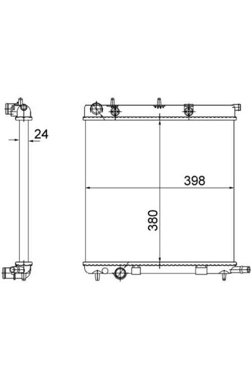 RADYATÖR BRAZİNG C3 04/02>207 02/06>1007 04/05> KLİMASIZ MEK