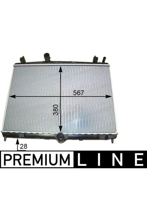 RADYATÖR C5 09>P508 10>1.6HDI EP6CDT MEK OTOM AC KLİMASIZ 555x394x24