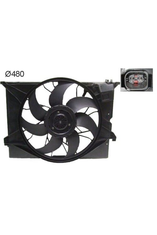 RADYATOR FANI KOMPLE MERCEDES S-CLASS W221 C216