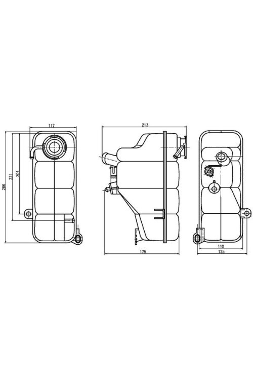 RADYATOR YEDEK SU DEPOSU MERCEDES W202 W463