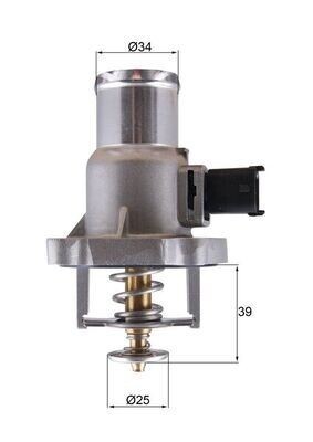 TERMOSTAT ASTRA G 1.6 16V 00-05 -ASTRA H 1.6 06>MERIVA-VECTRA C-ZAFIRA 105C Z16 XEP/Z16XER/A16XER