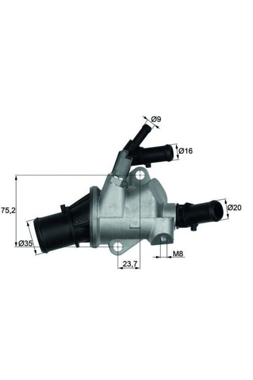 TERMOSTAT KOMPLE FIAT CROMA 194 88C
