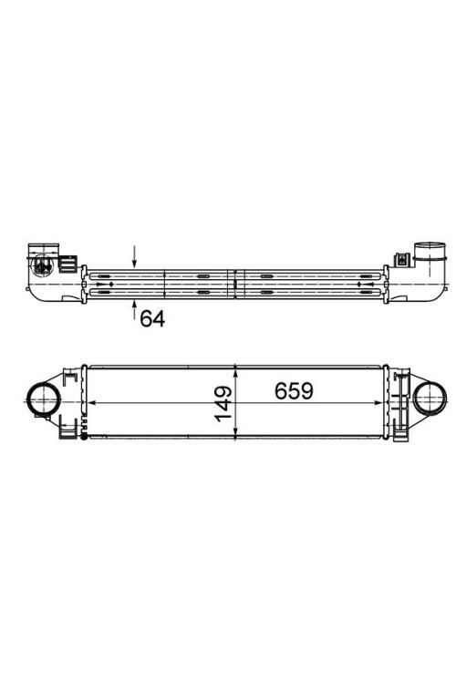 TURBO RADYATORU 224DT DISCOVERY SPORT L550 14> FREELANDER 2 L359 06>14 R.R EVOQUE L538 11>19 2.0ST FORD FOCUS 2 FOCUS 3