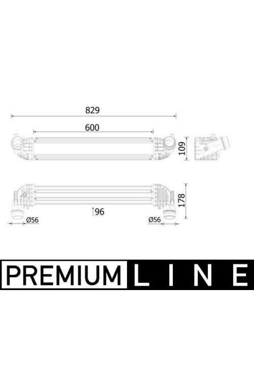 TURBO RADYATÖRÜ INTERCOOLER OPEL ASTRA K 15>22 1.6 CDTI DTH-DTN-DTI-DTU 600X111X95