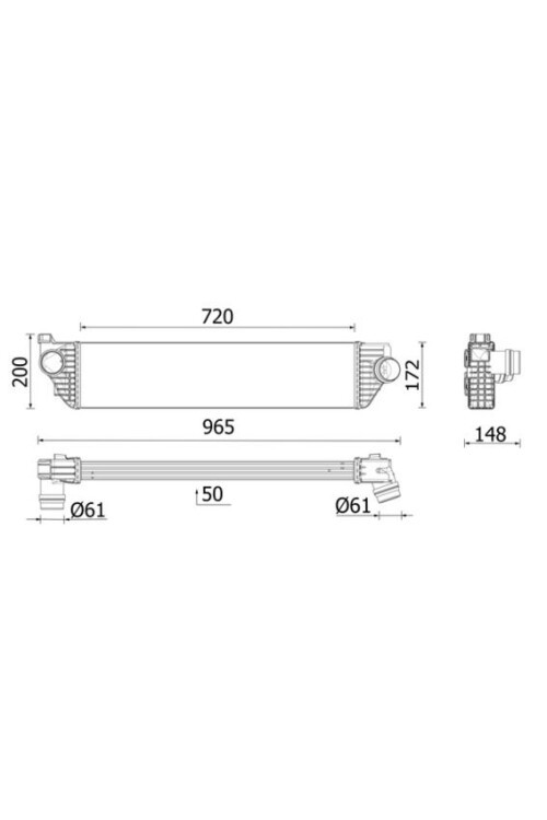 TURBO RADYATÖRÜ RENAULT MASTER III 10> OPEL MOVANO B 10> 2.3dCi