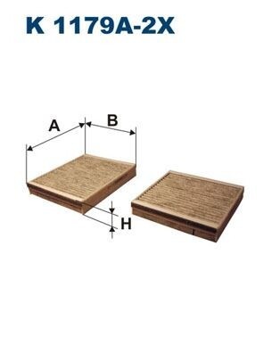 POLEN FİLTRESİ P207 1.4-1.4HDI-1.6HDI-1.4 16V-1.6 16V 06> C3 II 1.4-1.4HDI-1.6HDI 09> KARBONLU
