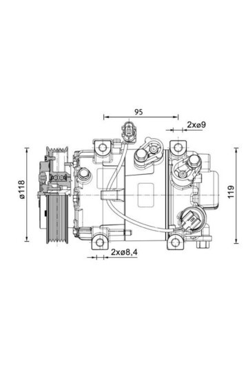 A/C-Kompressor HYUNDAI I20 1.0 MPI
