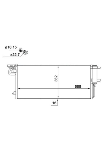 A/C-Kondensator FORD FOCUS / KUGA / C-MAX