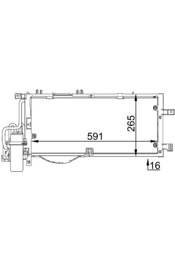 A/C-Kondensator OPEL CORSA C 1.7D