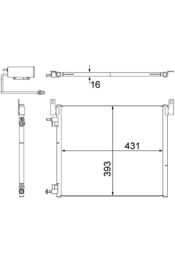 A/C-Kondensator SAAB 9-3 05-06