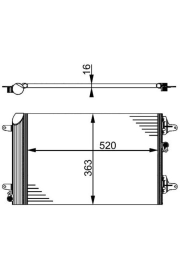 A/C-Kondensator VW / SEAT / FORD SHARAN