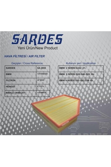 HAVA FILTRESI BMW B47 G42 G20 G21 G28 G22 G23 G26