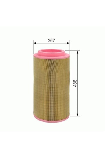 HAVA FİLTRESİ MAN TGA.TGS.TGX / STEYR 18S.26S.28S.32S.33S.41S TGA HP 2592 C 271250/1-AM 446/3-AF 25894