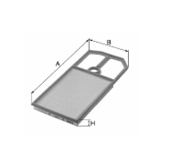 HAVA FİLTRESİ P407 1.8-1.8 16V-2.0-2.0 16V-2.2 04- - C6 3.0 V6 05- - C5 1.8-2.0-3.0 16V SÜNGERLİ