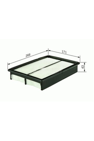 HAVA FİLTRESİ TOYOTA COROLLA 1.6L 4A-FE AE101 AE111 DOHC enjeksiyonlu 92-00