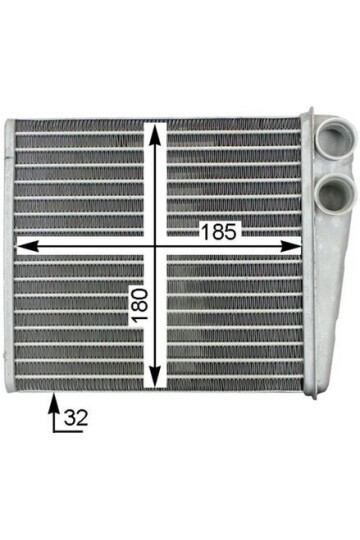 KALORİFER RADYATÖRÜ CADDY III-GOLF V-VI-JETTA III-OCTAVIA-TOURAN-ALTEA-LEON-A3-Q3-TO LEDO 235x190