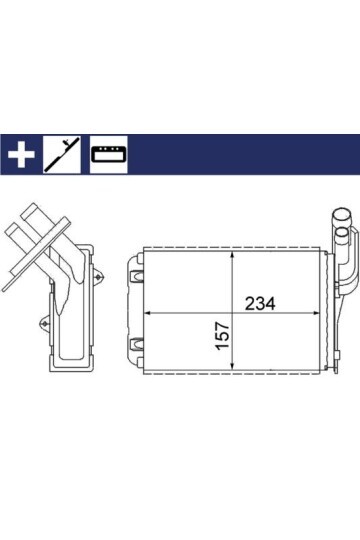 KALORİFER RADYATÖRÜ MGN I-CLIO I-R19 234x157X42