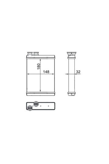 KALORİFER RADYATÖRÜ PEUGEOT P308 13>21 CITROEN C3 09>16 C4 CACTUS 14> DS3 09>15