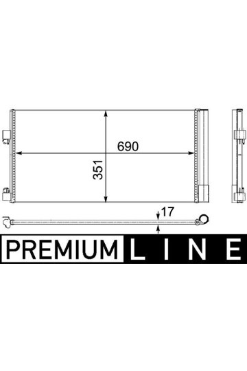 KLİMA RADYATÖRÜ RENAULT LAGUNA III 07>14 LATITUDE 11> 1.5dCi 2.0 16V 2.0dCi 3.0dCi