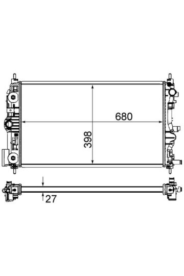 Kühlmittelkühler CHEVROLET CRUZE 2.0 CDI