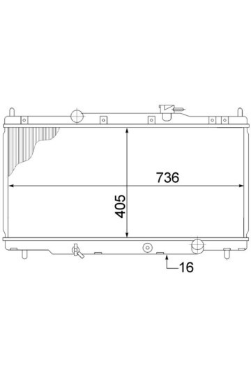 Kühlmittelkühler HONDA CR-V 02-