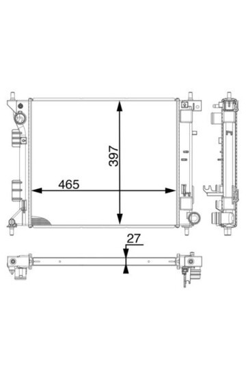 Kühlmittelkühler HYUNDAI IX20