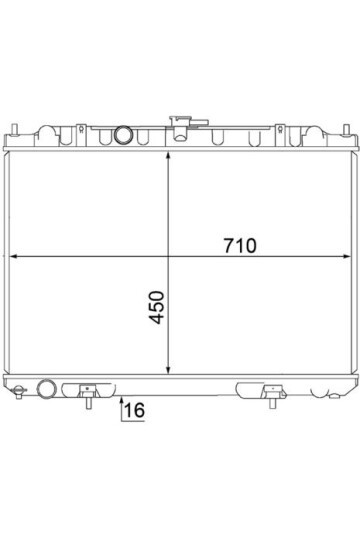 Kühlmittelkühler NISSAN X-TRAIL 01-
