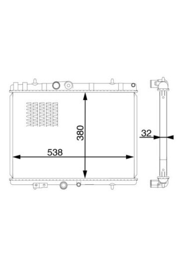 Kühlmittelkühler PEUGEOT 3008 / DS5