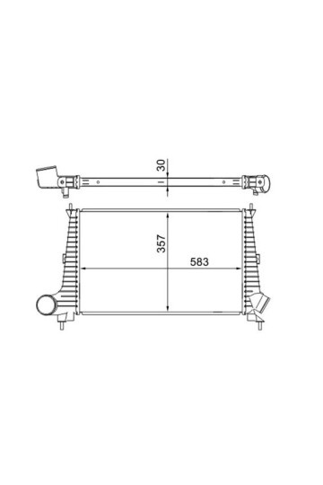 Ladeluftkühler SAAB 9-5 YS3E