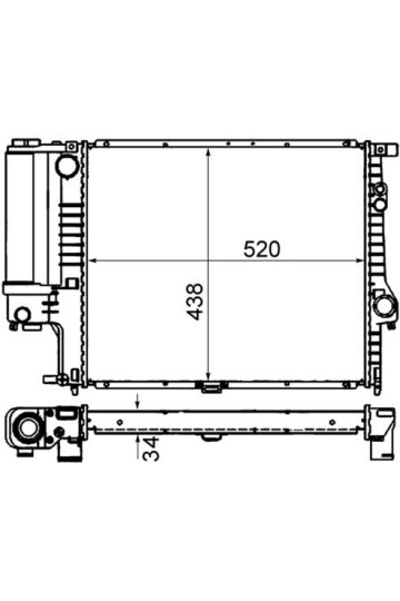 MOTOR SU RADYATORU BMW E39 M52 96>98 KLIMALI / OTOMATIK SANZIMAN