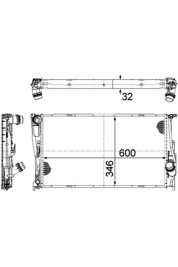 MOTOR SU RADYATORU BMW N47 N54 N55 M47 E81 E82 E87 E88 E90 E91 E92 E93 E84 E89 OTOMATIK SANZIMAN