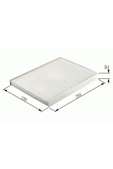 POLEN FİLTRESİ DİKDÖRTGEN ASTRA G 98-04 - ASTRA H 04-14 -ZAFIRA A 98-10 1.4-1.6-1.8-2.0T-16V