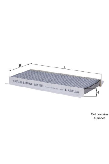 POLEN FİLTRESİ KARBONLU Cabin air filter element with activated carbon