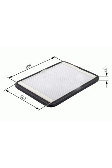 POLEN FİLTRESİ MONDEO I 93-96 - MONDEO II 96-00 -ASTRA 1.4 91-98 COUGAR 98-01