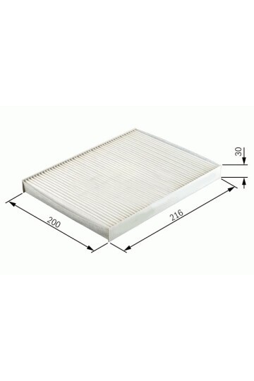 POLEN FİLTRESİ P4007-CITROEN C-CROSSER-MITSUBISHI LANCER VIII-OUTLANDER II-COLT 08 > CU2141