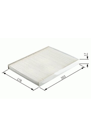 POLEN FİLTRESİ PANDA II 1.1-1.2-1.3 JTD 03 > KA II 08 > 500C 1.3D 09 > CU2026