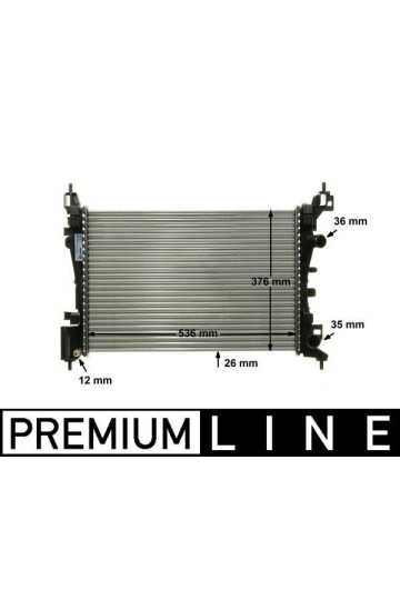 RADYATÖR CORSA D 1.0-1.2-1.4 06 > AC KLİMASIZ MEK 540x370x26