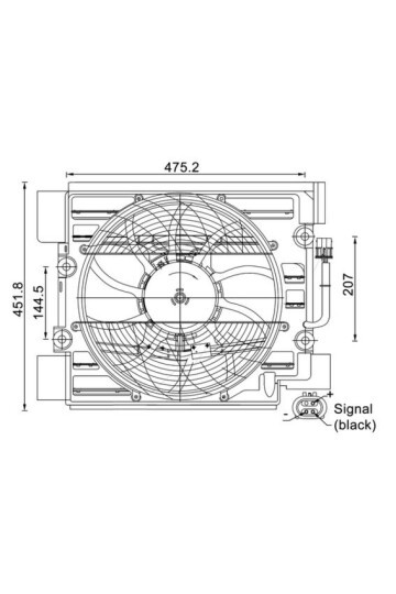 RADYATOR FANI KOMPLE BMW M52 M54 M62 E39