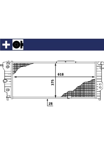 RADYATÖR VECTRA A 90-95 CALIBRA A 94-97 AC KLİMASIZ MEK 618x375x28