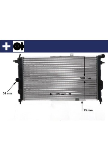 RADYATÖR VECTRA A 90-95 CALIBRA A 94-97 AC KLİMASIZ OTOM 618x375x28