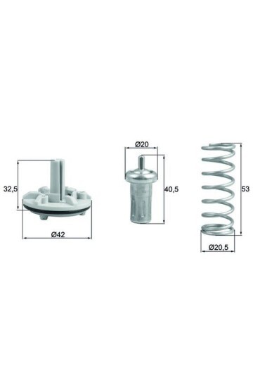TERMOSTAT KOMPLE 80C GOLF 5-JETTA 11>TOURAN 10-15 FABIA 10-15 IBIZA 09>