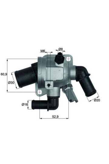 TERMOSTAT KOMPLE 88 C DOBLO-FIORINO-LINEA-PUNTO-CORSA D-ASTRA H-COMBO 1.3 MTJ 1.3 CDTİ MÜŞÜRLÜ