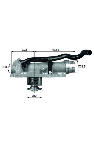 TERMOSTAT KOMPLE BENTLEY CONTINENTAL FLYING SPUR 3W 105C