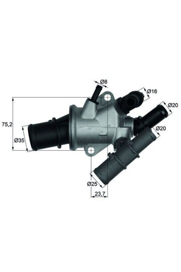 TERMOSTAT KOMPLE DOBLO 1.9 D 01 > 88C