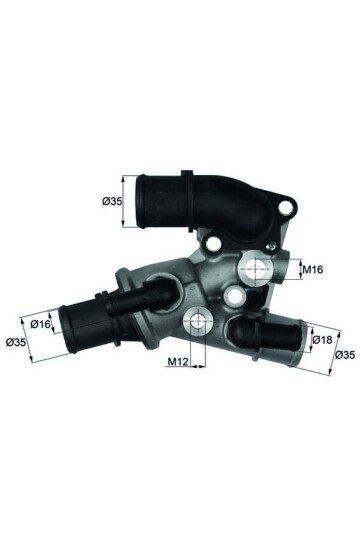 TERMOSTAT KOMPLE FIAT FIORINO Pick up 146 80C