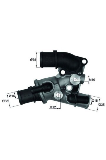 TERMOSTAT KOMPLE FIAT PUNTO 176 87C